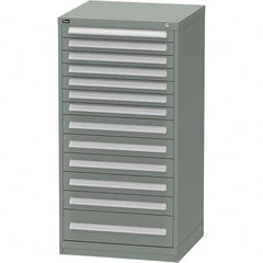 Vidmar - 13 Drawer, 45 Compartment Vidmar Green Steel Modular Storage Cabinet - Caliber Tooling