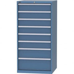 LISTA - 8 Drawer, 45 Compartment Bright Blue Steel Modular Storage Cabinet - Caliber Tooling