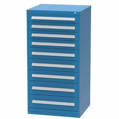 Vidmar - 9 Drawer Bright Blue Steel Modular Storage Cabinet - Caliber Tooling