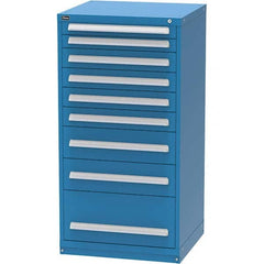 Vidmar - 9 Drawer Bright Blue Steel Modular Storage Cabinet - Caliber Tooling