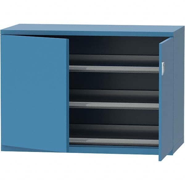 LISTA - 84 Compartment Bright Blue Steel Modular Storage Cabinet - Caliber Tooling