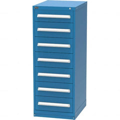 Vidmar - 7 Drawer, 45 Compartment Bright Blue Steel Modular Storage Cabinet - Caliber Tooling