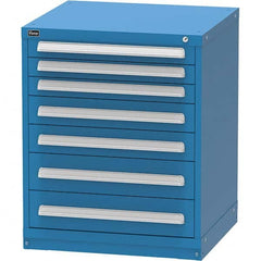 Vidmar - 7 Drawer Bright Blue Steel Modular Storage Cabinet - Caliber Tooling