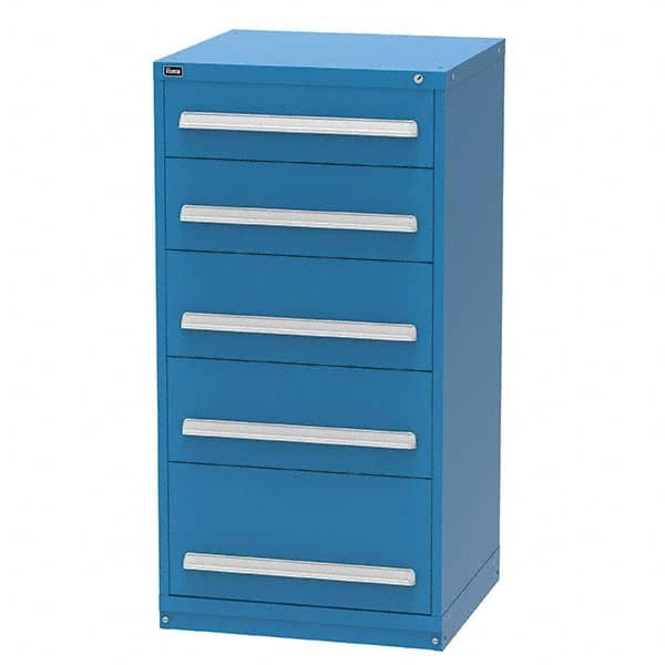 Vidmar - 5 Drawer Bright Blue Steel Modular Storage Cabinet - Caliber Tooling