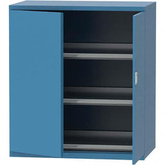 LISTA - 99 Compartment Bright Blue Steel Modular Storage Cabinet - Caliber Tooling