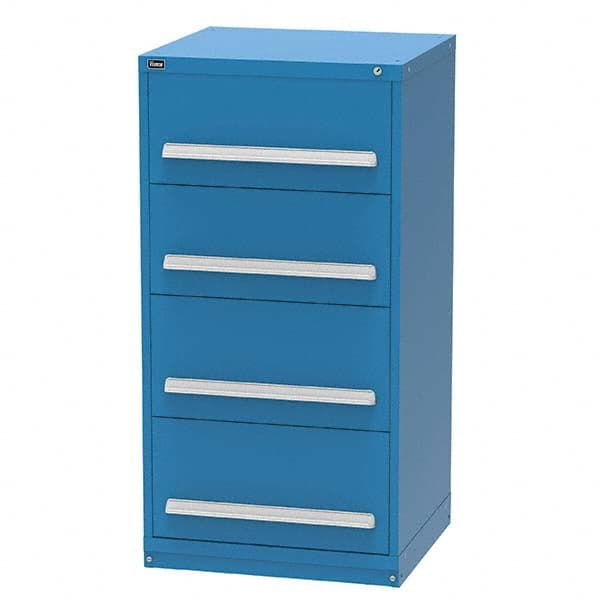 Vidmar - 4 Drawer Bright Blue Steel Modular Storage Cabinet - Caliber Tooling