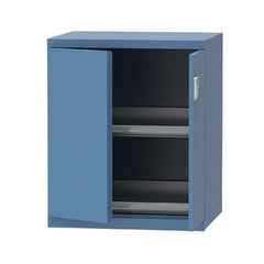 LISTA - 7 Drawer, 124 Compartment Bright Blue Steel Modular Storage Cabinet - Caliber Tooling