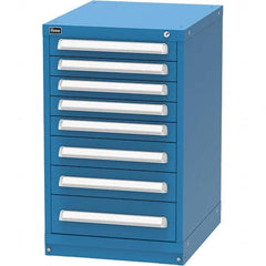 Vidmar - 8 Drawer, 45 Compartment Bright Blue Steel Modular Storage Cabinet - Caliber Tooling