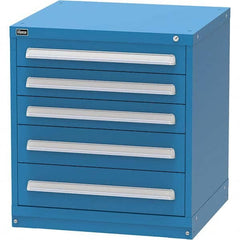 Vidmar - 5 Drawer, 344 Compartment Bright Blue Steel Modular Storage Cabinet - Caliber Tooling