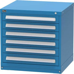 Vidmar - 6 Drawer Bright Blue Steel Modular Storage Cabinet - Caliber Tooling