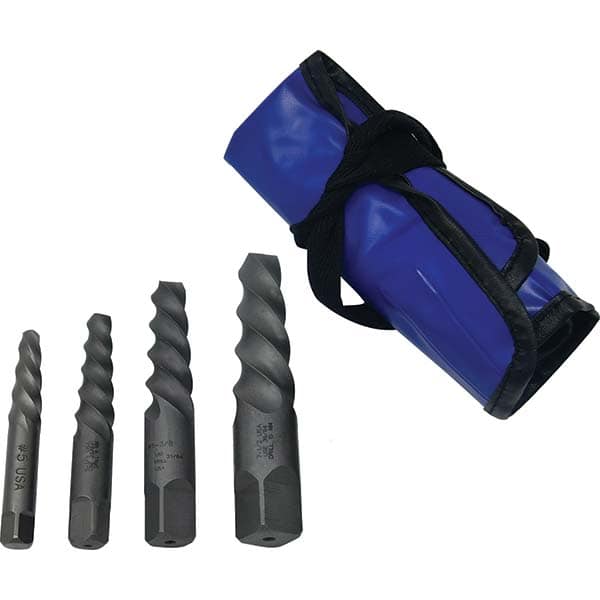 Cleveland - Bolt Extractor Sets Tool Type: Screw Extractor Set Number of Pieces: 4.000 - Caliber Tooling