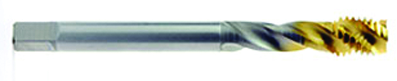 7/16-20 0 Fl H3 HSSE Spiral Fl Tap-- TiN - Caliber Tooling