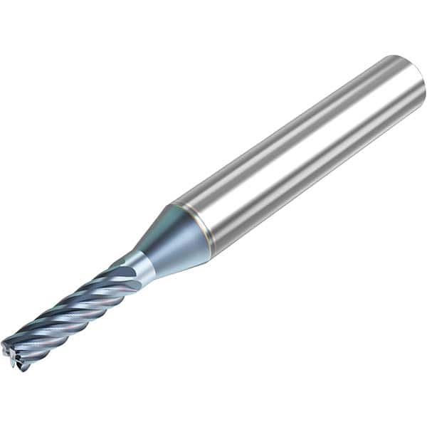 Niagara Cutter - 1/8" Diam 6 Flute Solid Carbide 0.01" Corner Radius End Mill - Caliber Tooling