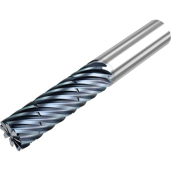 Niagara Cutter - 1" Diam 9 Flute Solid Carbide 0.03" Corner Radius End Mill - Caliber Tooling