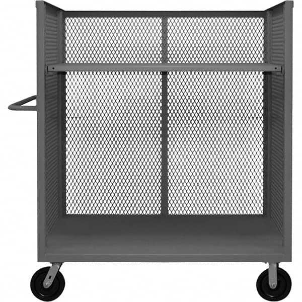 Durham - 3,000 Lb Capacity 1-Shelf 3-Sided Mesh Truck - Caliber Tooling