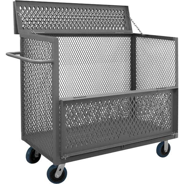 Durham - 3,600 Lb Capacity 1-Shelf 3-Sided Mesh Truck - Caliber Tooling