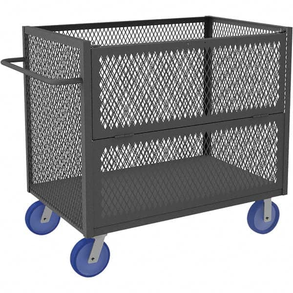 Durham - 3,600 Lb Capacity 1-Shelf 3-Sided Mesh Truck - Caliber Tooling