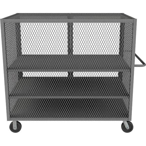 Durham - 2,000 Lb Capacity 3-Shelf Security Mesh Truck - Caliber Tooling