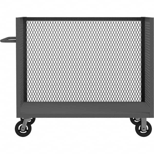 Durham - 2,000 Lb Capacity 1-Shelf 3-Sided Mesh Truck - Caliber Tooling