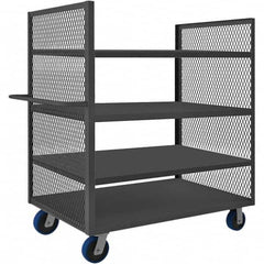 Durham - 2,000 Lb Capacity 4-Shelf 2-Sided Mesh Truck - Caliber Tooling