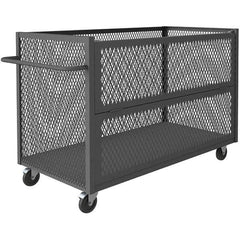 Durham - 1,400 Lb Capacity 1-Shelf 3-Sided Mesh Truck - Caliber Tooling