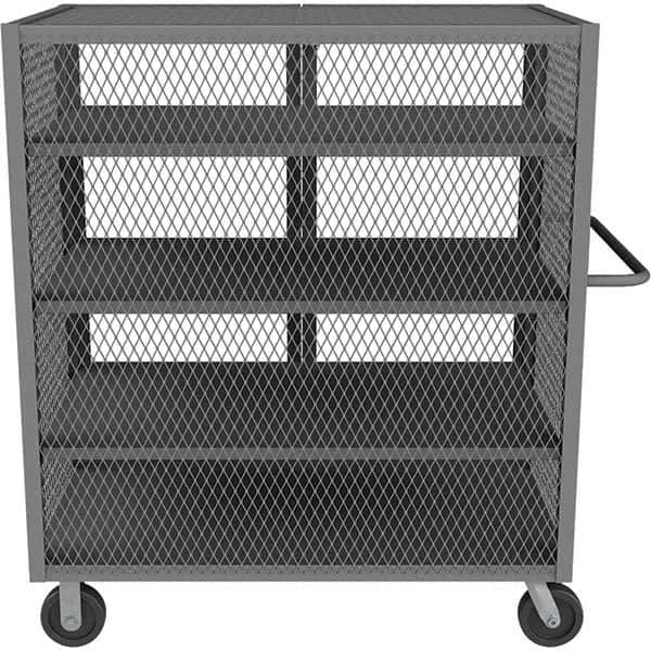 Durham - 2,000 Lb Capacity 4-Shelf Security Mesh Truck - Caliber Tooling