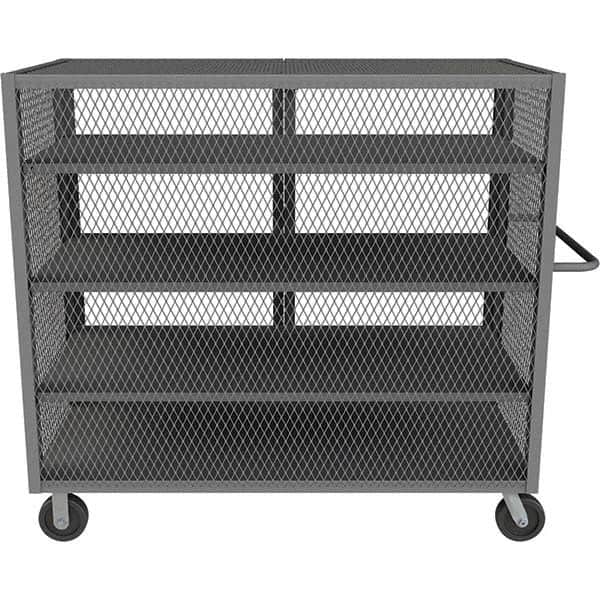 Durham - 2,000 Lb Capacity 4-Shelf Security Mesh Truck - Caliber Tooling