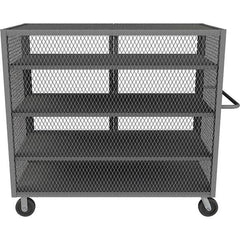 Durham - 2,000 Lb Capacity 4-Shelf Security Mesh Truck - Caliber Tooling