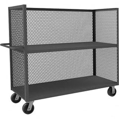 Durham - 3,000 Lb Capacity 2-Shelf 3-Sided Mesh Truck - Caliber Tooling