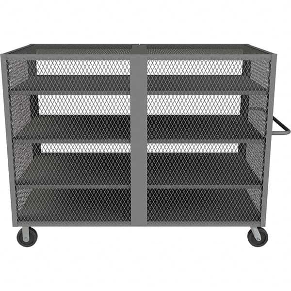 Durham - 2,000 Lb Capacity 4-Shelf Security Mesh Truck - Caliber Tooling