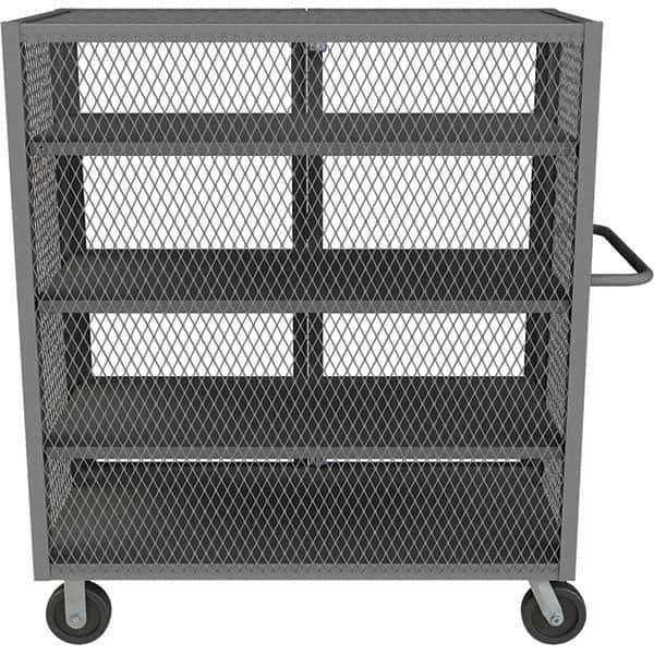 Durham - 2,000 Lb Capacity 4-Shelf Security Mesh Truck - Caliber Tooling