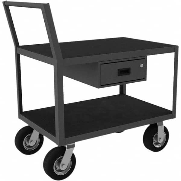 Durham - 1,200 Lb Capacity 2-Shelf Low Deck Service Truck - Caliber Tooling