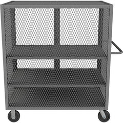 Durham - 2,000 Lb Capacity 3-Shelf Security Mesh Truck - Caliber Tooling