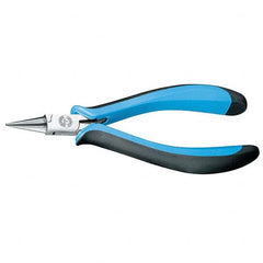 Gedore - Long Nose Pliers; Type: Round Nose ; Head Style: Round Nose ; Jaw Length (Inch): 25/32 ; Jaw Width (Inch): 25/32 ; Jaw Type: Round ; SideCutting: NonSide Cutting