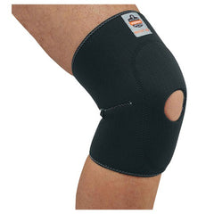 615 S Black Knee Sleeve W/ Open Patella/Anterior Pad - Caliber Tooling