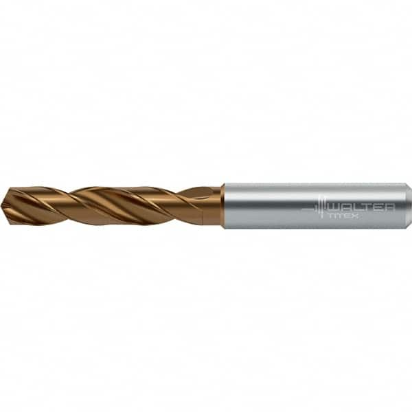 Walter-Titex - 10.8mm 140° Spiral Flute Solid Carbide Screw Machine Drill Bit - Caliber Tooling