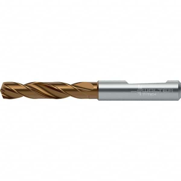 Walter-Titex - 4.65mm 140° Spiral Flute Solid Carbide Screw Machine Drill Bit - Caliber Tooling