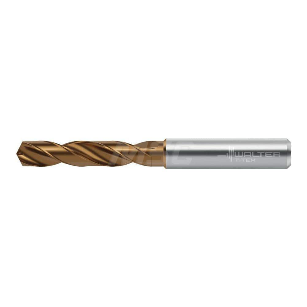 Screw Machine Length Drill Bit: 0.1181″ Dia, 140 °, Solid Carbide Coated, Right Hand Cut, Spiral Flute, Straight-Cylindrical Shank, Series DC160