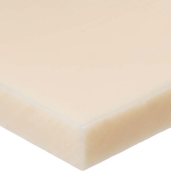 USA Sealing - 2' x 6" x 3/8" Off-White Nylon 6/6 Rectangular Bar - Caliber Tooling