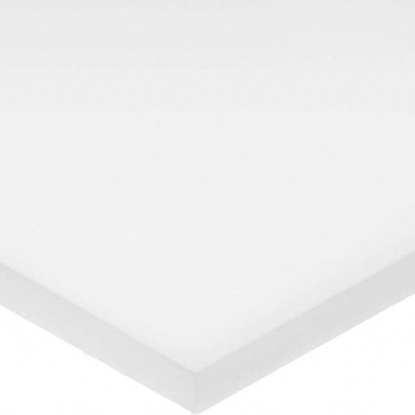 Plastic Sheet: High Density Polyethylene, 1/4″ Thick, Opaque White, 4,000 psi Tensile Strength Shore D-60