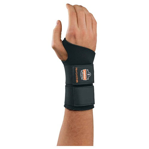 675 S Black Double Strap Wrist Support Ambidextrous - Caliber Tooling