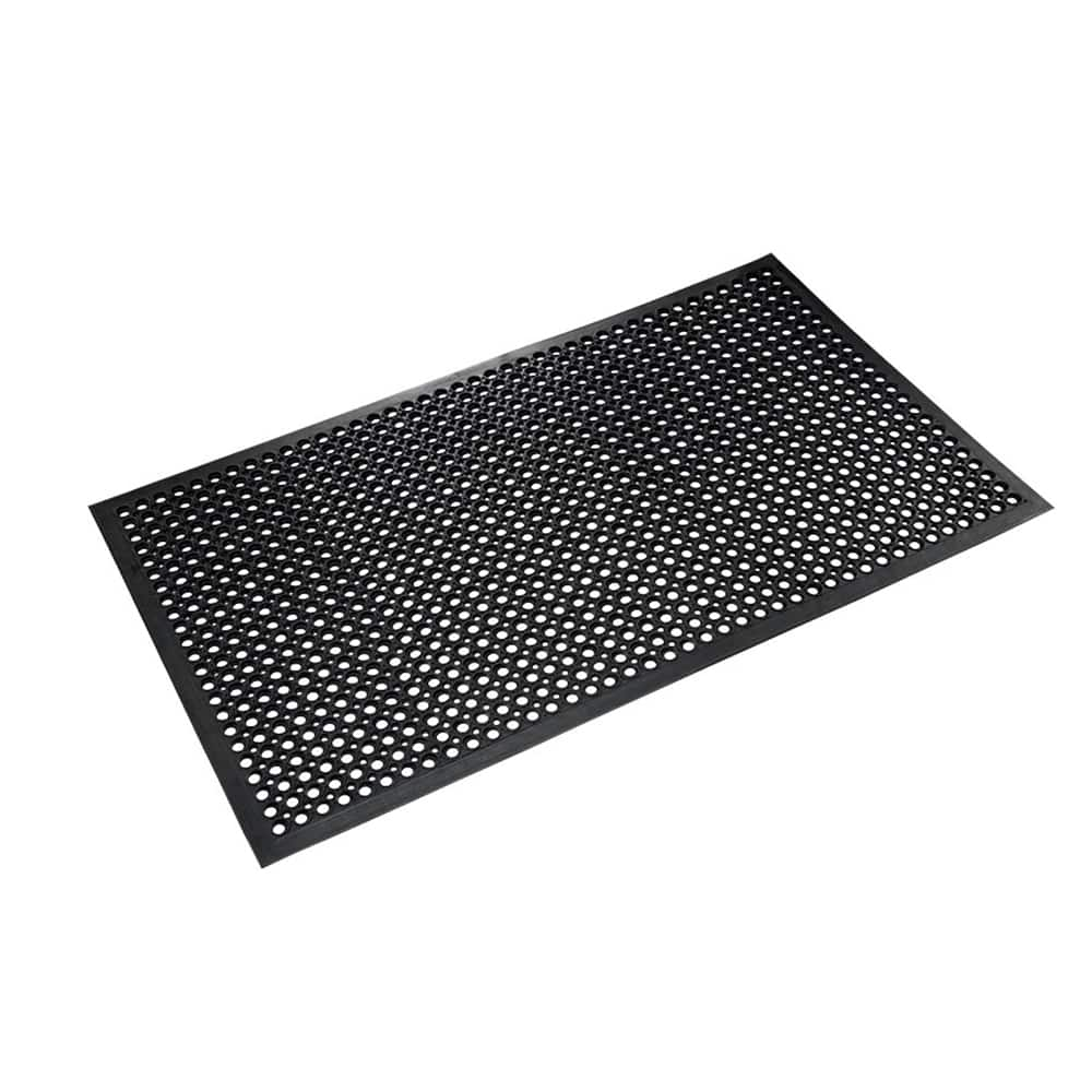 Crown Matting - Anti-Fatigue Matting; Dry or Wet Environment: Wet ; Length (Feet): 10.000 ; Width (Inch): 36 ; Width (Feet): 3.00 ; Thickness (Inch): 1/2 ; Surface Pattern: Raised Circles - Exact Industrial Supply