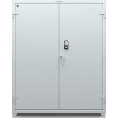 StrongHold - Storage Cabinets; Type: Locking ; Width (Inch): 60 ; Depth (Inch): 24 ; Height (Inch): 75 ; Number of Shelves: 3 ; Material: Steel - Exact Industrial Supply