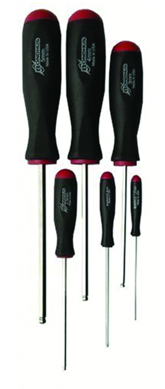 6PC BALL END SCREWDRIVER SET - Caliber Tooling