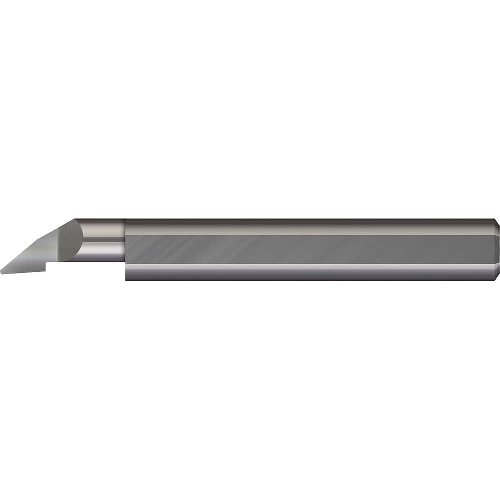 Profiling Tools; Minimum Bore Diameter (Decimal Inch): 0.1100; Maximum Bore Depth (Decimal Inch): 0.4000; Radius: 0.0050; Overall Length (Decimal Inch): 1-1/2; Shank Diameter (Inch): 1/8; Projection: Projection; Finish/Coating: Uncoated; Projection (Decim