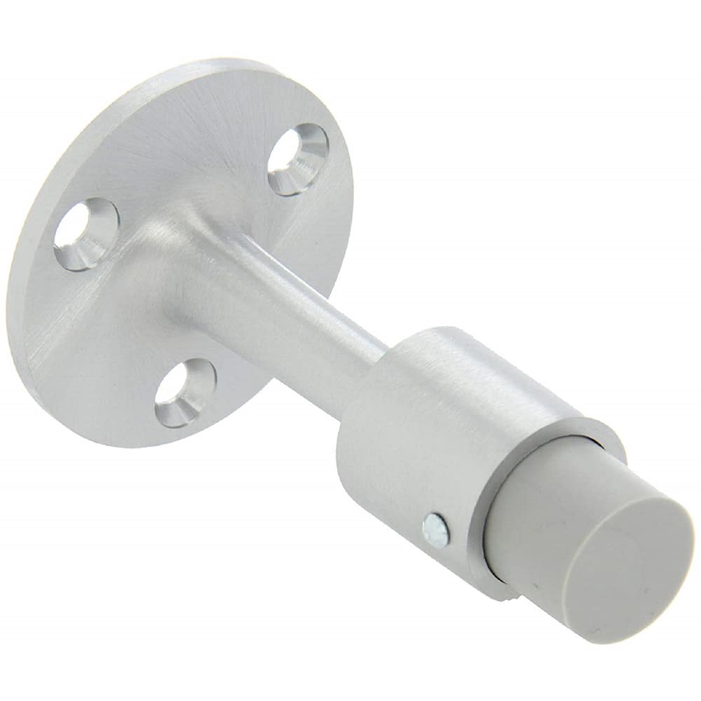 Rockwood - Stops; Type: Door Stop ; Finish/Coating: Satin Chrome ; Projection: 3-3/4 (Inch); Mount Type: Wall - Exact Industrial Supply