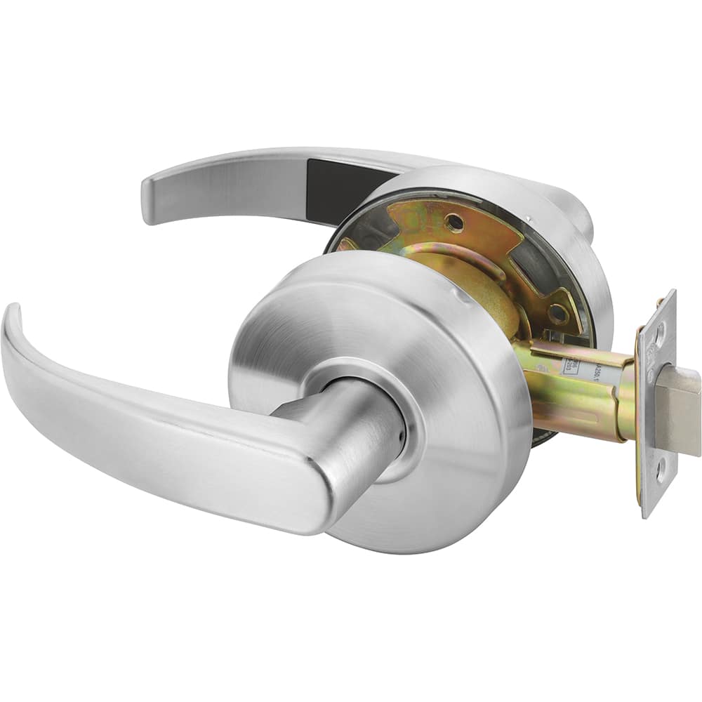 Yale - Lever Locksets; Door Thickness: 1-3/4 (Inch); Door Thickness: 1-3/4 ; Back Set: 2-3/4 (Inch); For Use With: Doors ; Finish/Coating: Satin Chrome ; Special Item Information: Passage or Closet Latch Function - Exact Industrial Supply