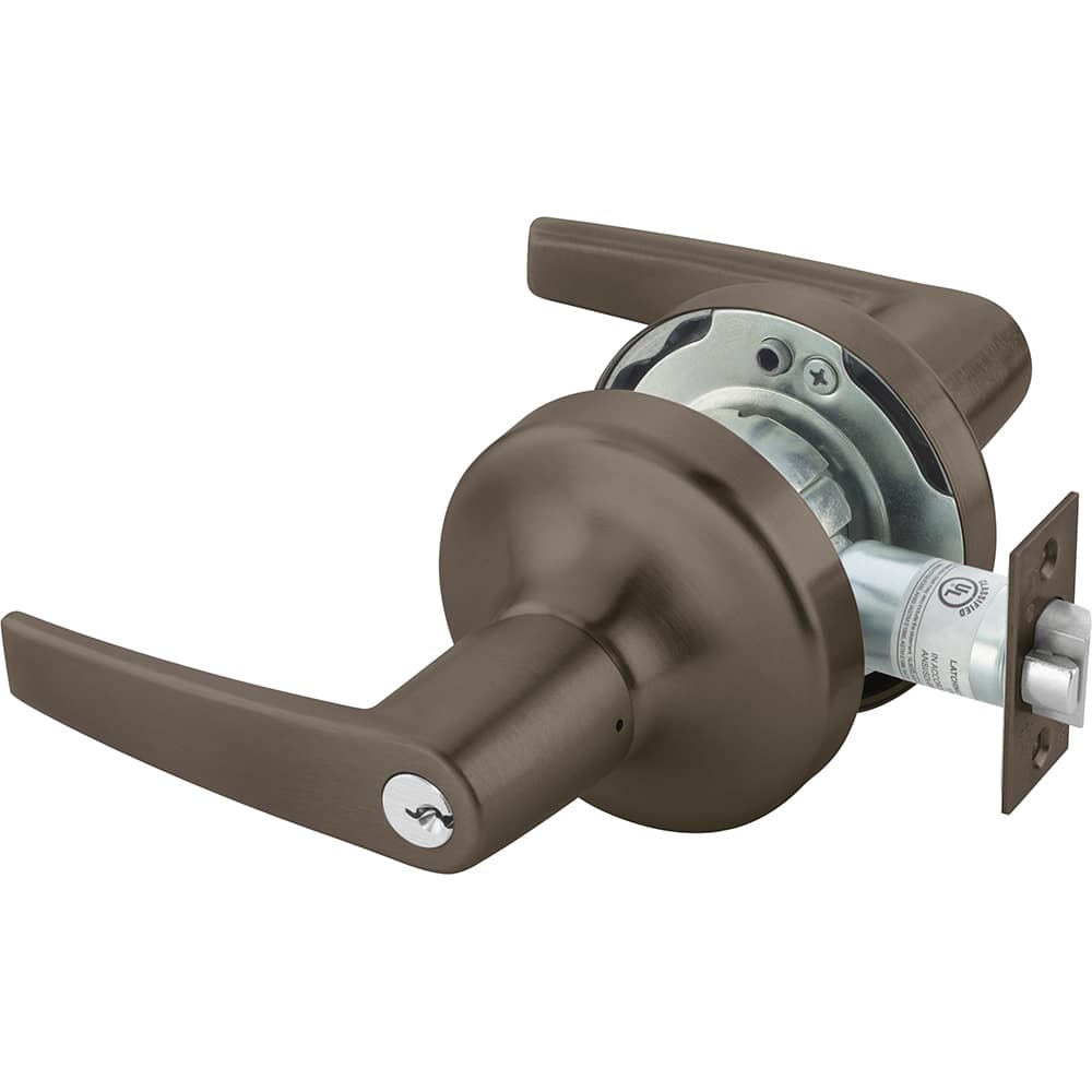 Lever Locksets; Door Thickness: 1-3/4; Door Thickness: 1-3/4; Back Set: 2-3/4; For Use With: Entrance; General Home or Office Doors; Finish/Coating: Oxidized Satin Dark Bronze (10B); Cylinder Type: 6 Pin Schlage C Keway, Keyed; Special Item Information: E