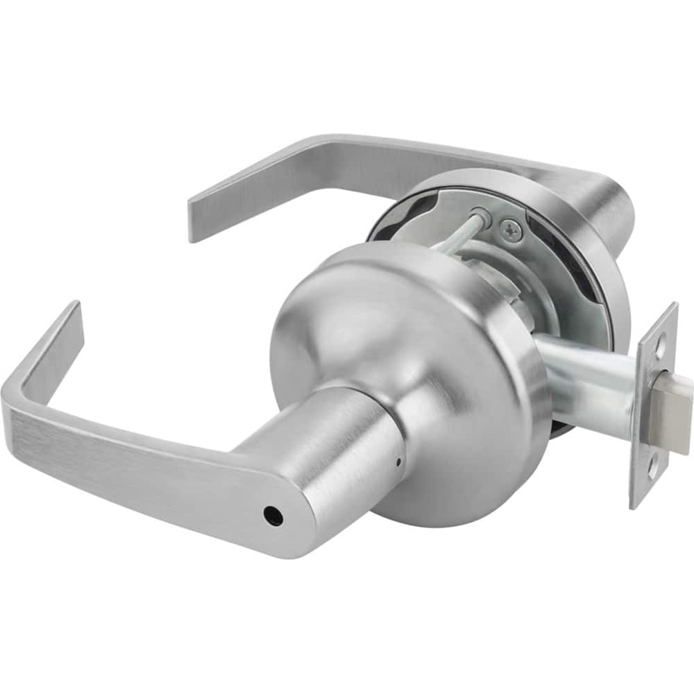 Yale - Lever Locksets; Door Thickness: 1-3/4 (Inch); Door Thickness: 1-3/4 ; Back Set: 2-3/4 (Inch); For Use With: Lavatory or Other Privacy Doors ; Finish/Coating: Satin Chrome ; Special Item Information: Privacy; Bedroom or Bath Lock Function - Exact Industrial Supply