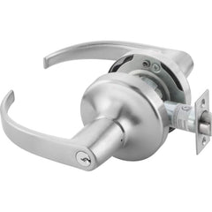 Lever Locksets; Door Thickness: 1-3/4; Door Thickness: 1-3/4; Back Set: 2-3/4; For Use With: Entrance or Office Doors; Finish/Coating: Satin Chrome; Cylinder Type: 6 Pin Schlage C Keway, Keyed; Special Item Information: Entry Lock Function; Rating: Fire R